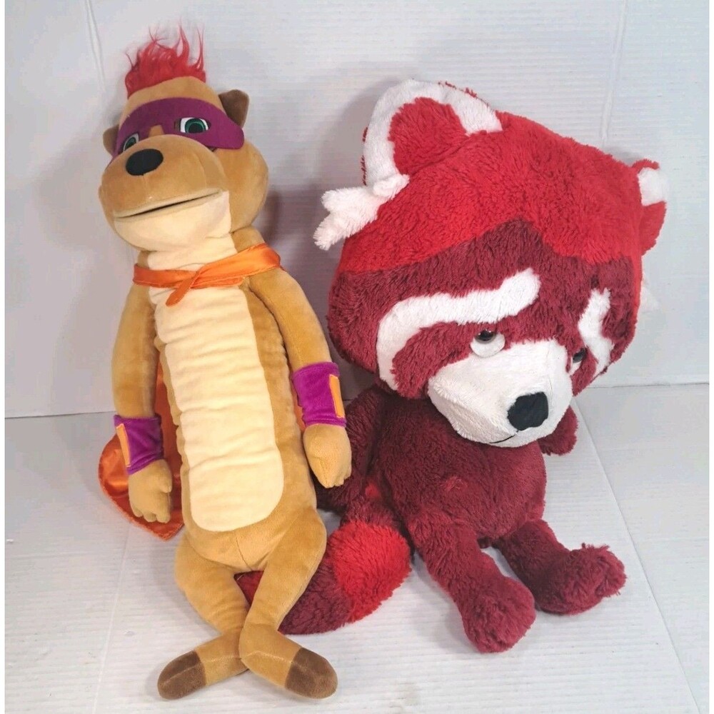 Cokesbury Hero Hotline VBS Plush Puppet Lot 2 Super Meer & Central Red Panda 24"